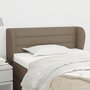 Voir la diapositive 1 : VIDAXL Tete de lit avec oreilles Taupe 93x23x78/88 cm Tissu