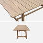 Voir la diapositive 3 : SWEEEK Table de jardin bois d'acacia naturel 8 places - Aroha