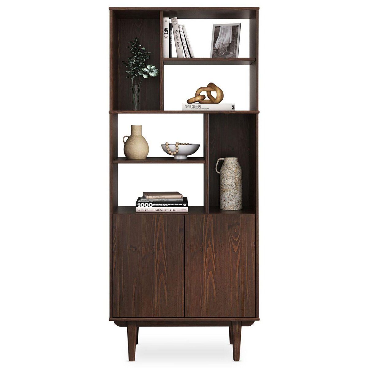 IDIMEX Buffet haut SIMONA H 188 cm en bois massif