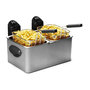 Voir la diapositive 2 : FRIFRI Friteuse double et mixte 2x3.5l inox - f1968