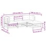 Voir la diapositive 6 : VIDAXL Salon de jardin 4 pcs avec coussins bois de pin impregne