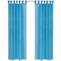 Voir la diapositive 1 : VIDAXL Rideau fin Turquoise 140x245 cm 2 pcs