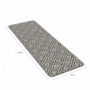 Voir la diapositive 4 : ID MARKET Tapis intérieur d'entrée et de couloir CARAIBA gris et blanc 60 x 180 cm