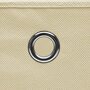 Voir la diapositive 5 : VIDAXL Boîtes de rangement a couvercles 4 pcs Creme 32x32x32 cm Tissu