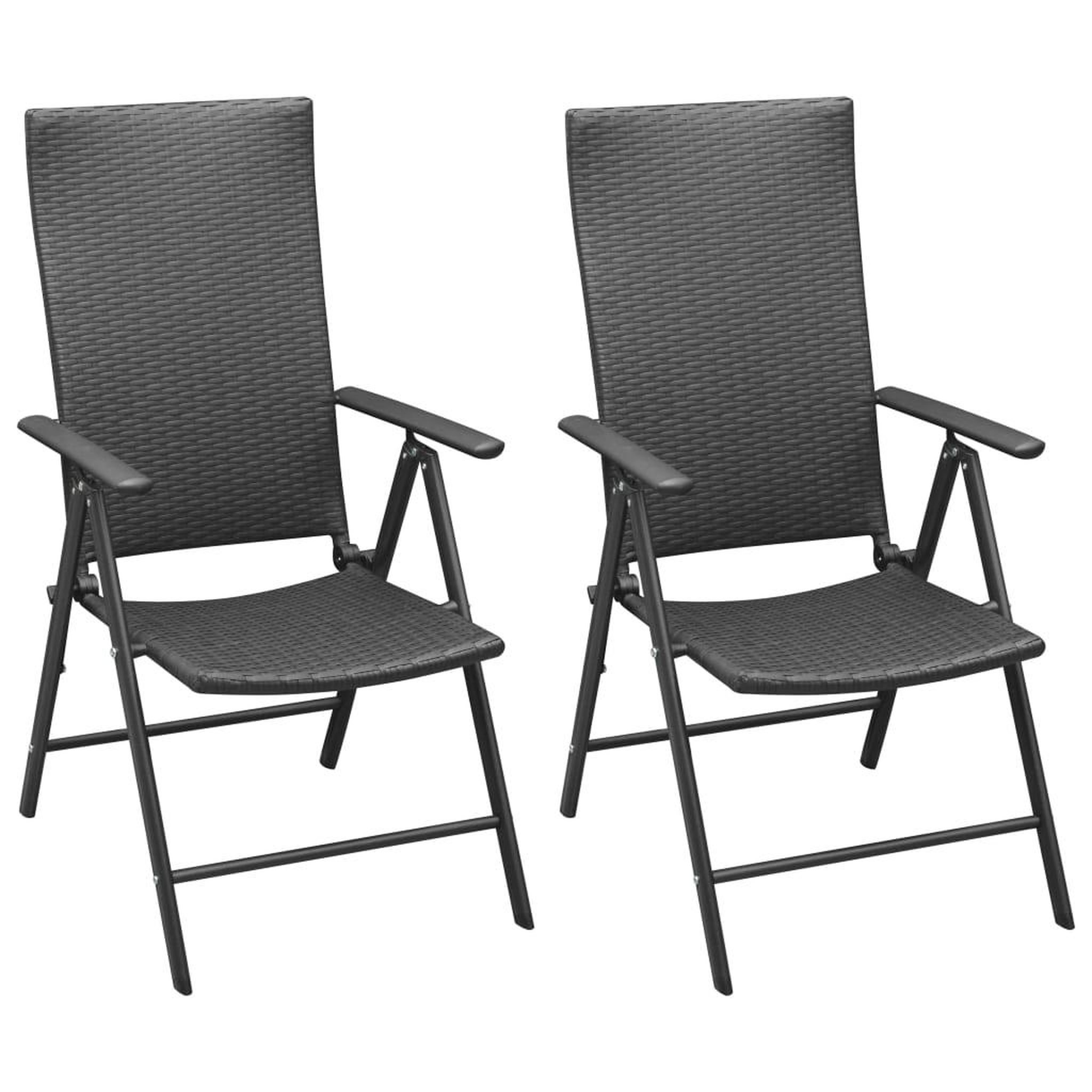Voir la diapositive 3 : VIDAXL Ensemble a manger de jardin 3 pcs noir et marron