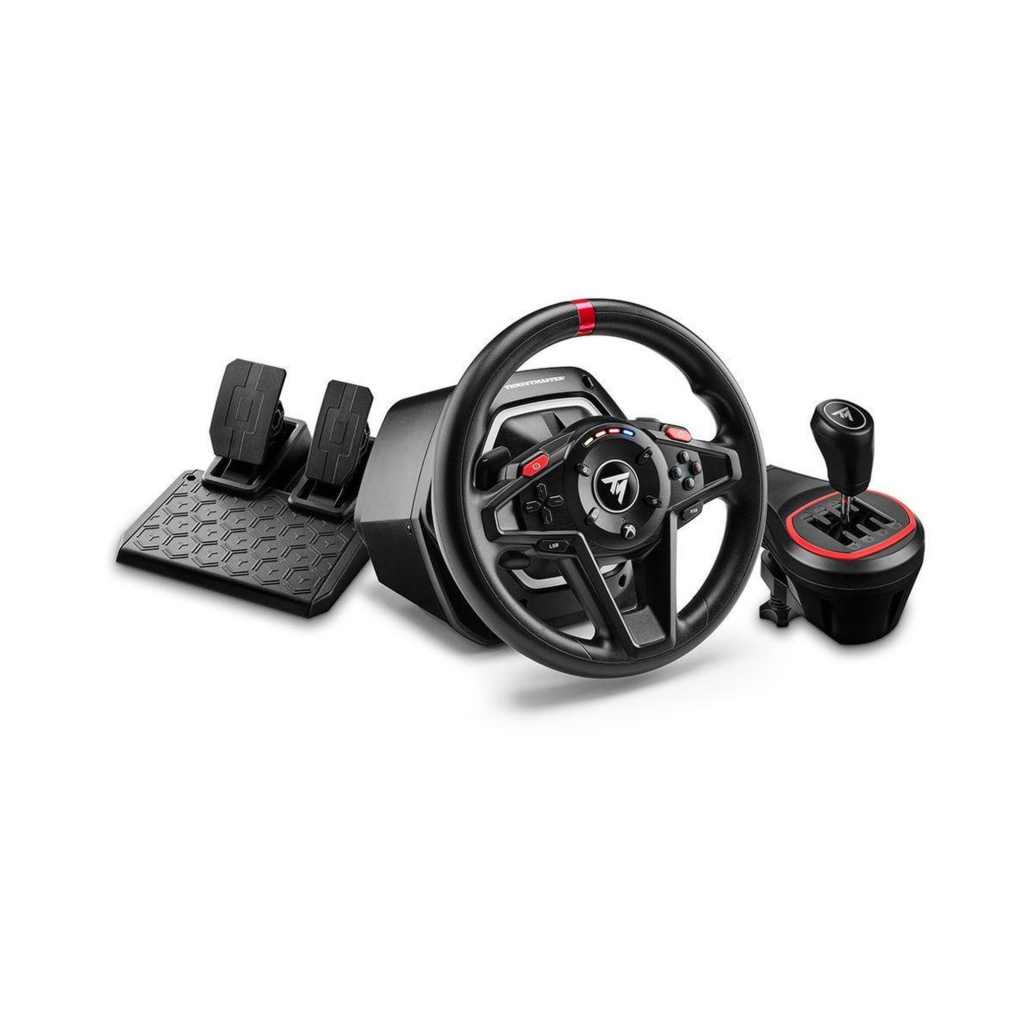 Thrustmaster Volant + levier de vitesses + pédalier t128 x shifter pack