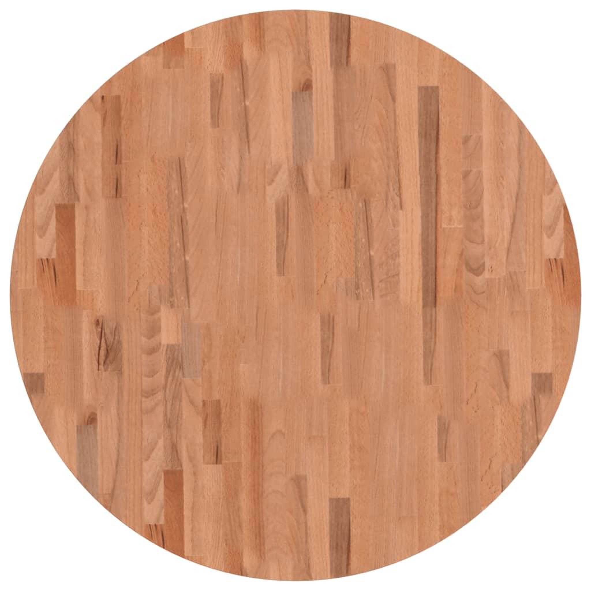 Voir la diapositive 2 : VIDAXL Dessus de table Ø90x2,5 cm rond bois massif de hetre