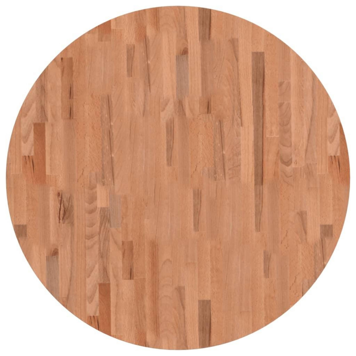 VIDAXL Dessus de table Ø90x2,5 cm rond bois massif de hetre
