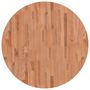 Voir la diapositive 2 : VIDAXL Dessus de table Ø90x2,5 cm rond bois massif de hetre