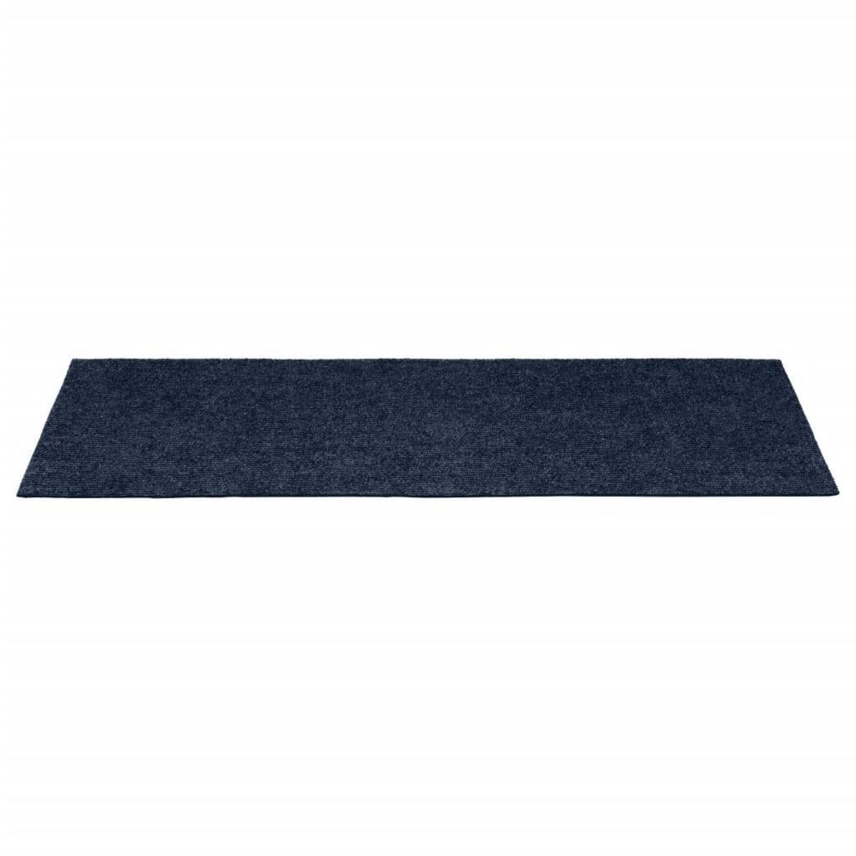VIDAXL Tapis d'escalier autocollants Rectangulaire 15 pcs 60x25cm Bleu