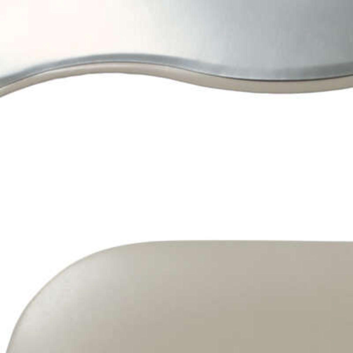 Chaise pliante assise et dossier PU pieds métal 