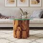 Voir la diapositive 3 : VIDAXL Table basse Bois flottant de teck massif 60 cm