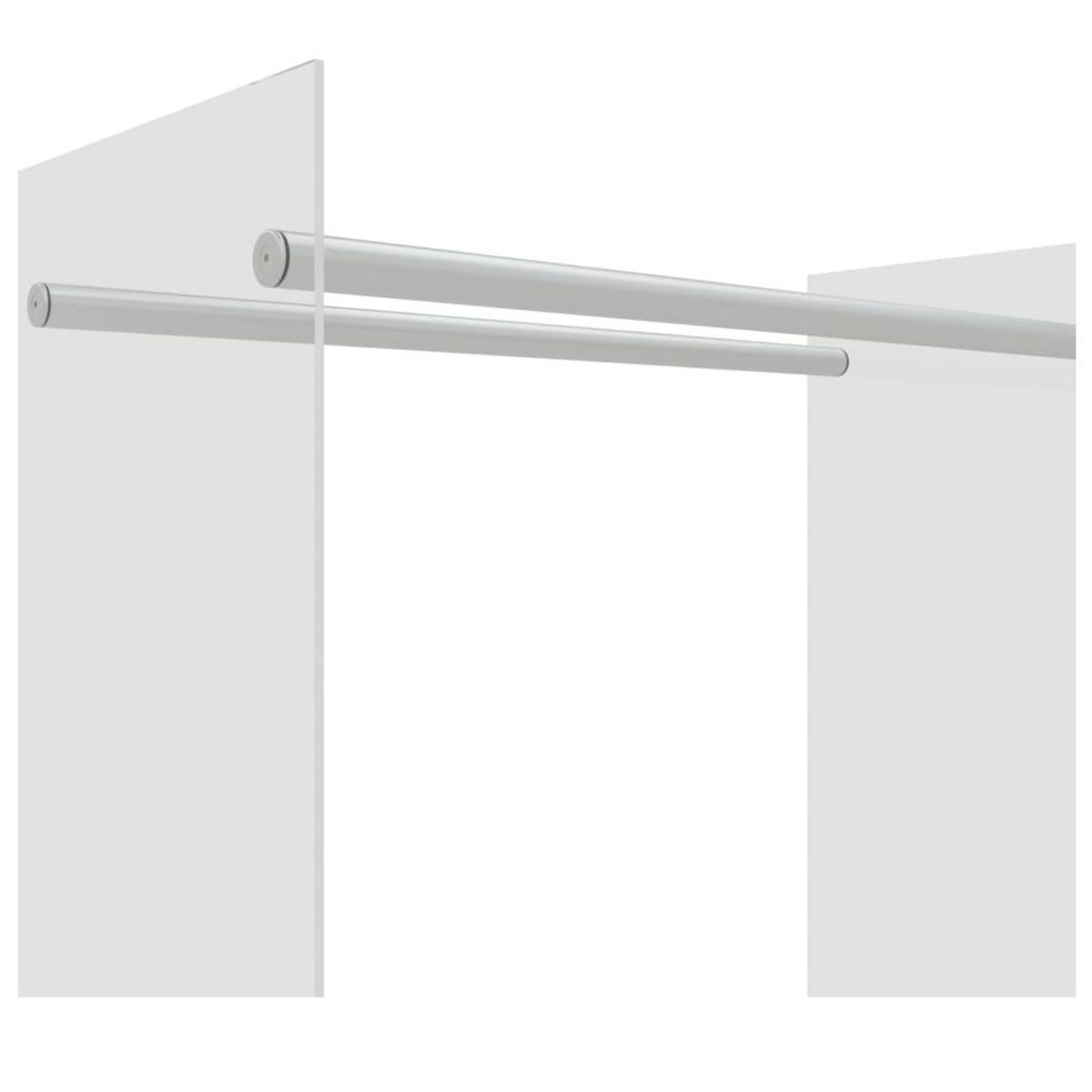 VIDAXL Portant de bois chauffage Transparent 80x35x100 cm Verre trempe