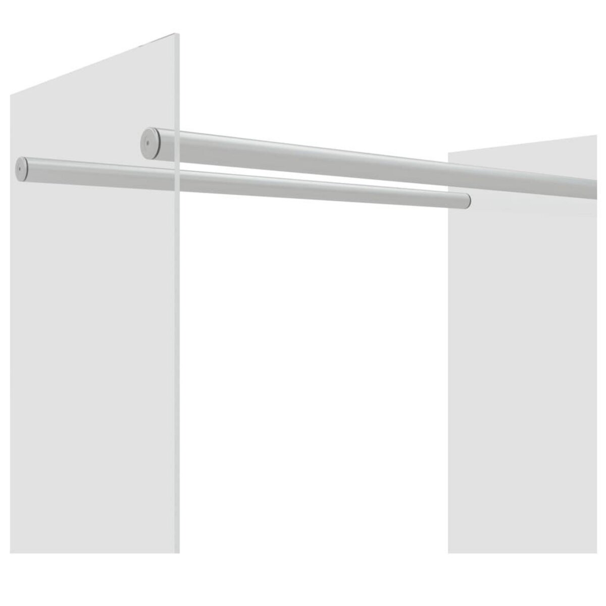 VIDAXL Portant de bois chauffage Transparent 80x35x100 cm Verre trempe