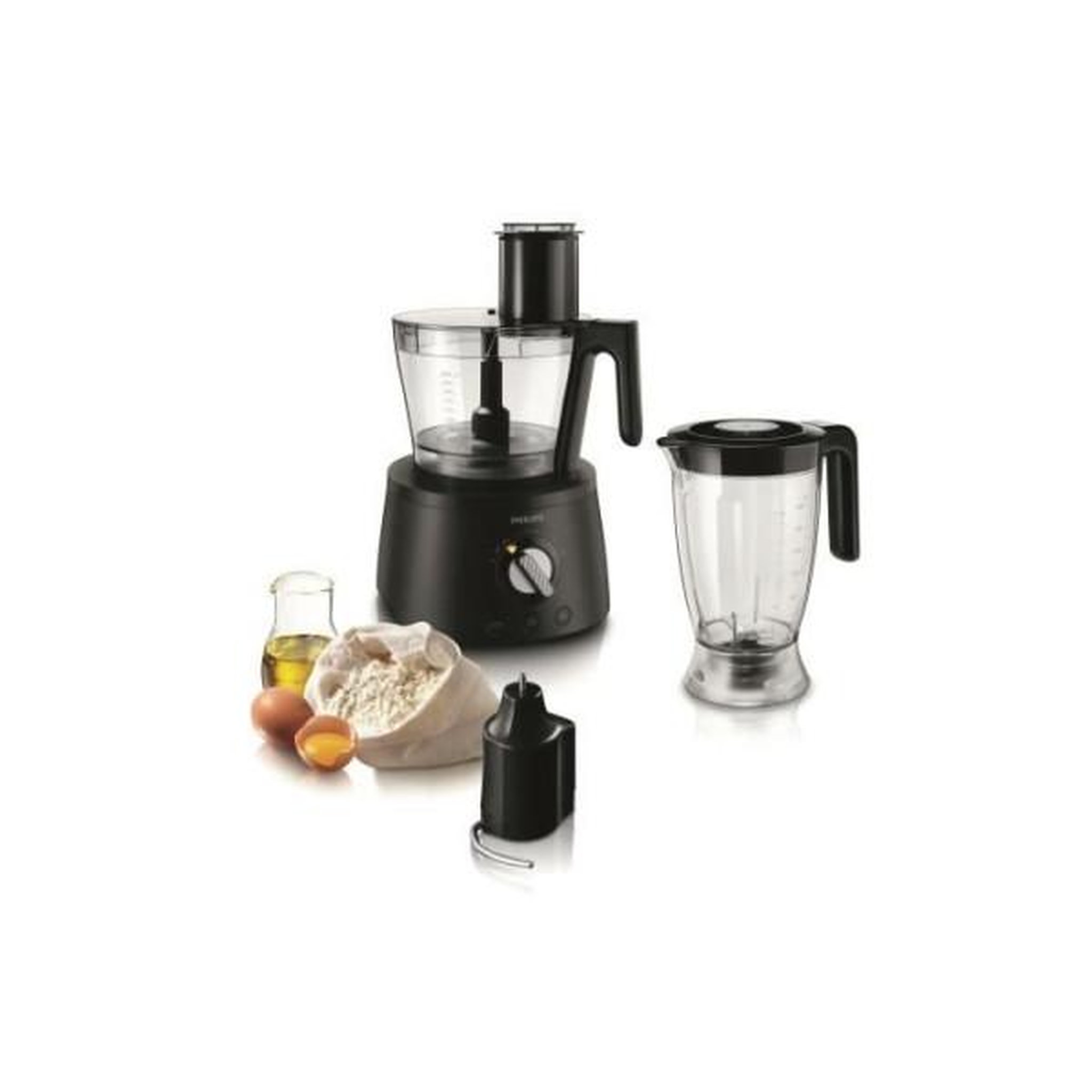 Voir la diapositive 2 : Philips Robot  de cuisine PHILIPS HR7776/90, 1 300W, Compact 3-en-1, Bol de 3,4l