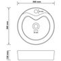 Voir la diapositive 6 : VIDAXL Lavabo de luxe avec trop-plein Gris fonce mat 36x13cm Ceramique