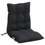 Voir la diapositive 5 : VIDAXL Coussins de chaise a dossier bas lot de 2 noir tissu oxford