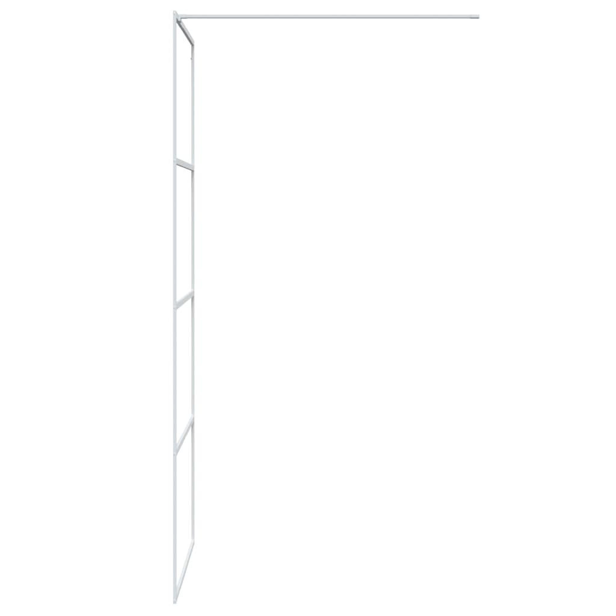 Voir la diapositive 4 : VIDAXL Paroi de douche Blanc 80x195 cm Verre ESG transparent