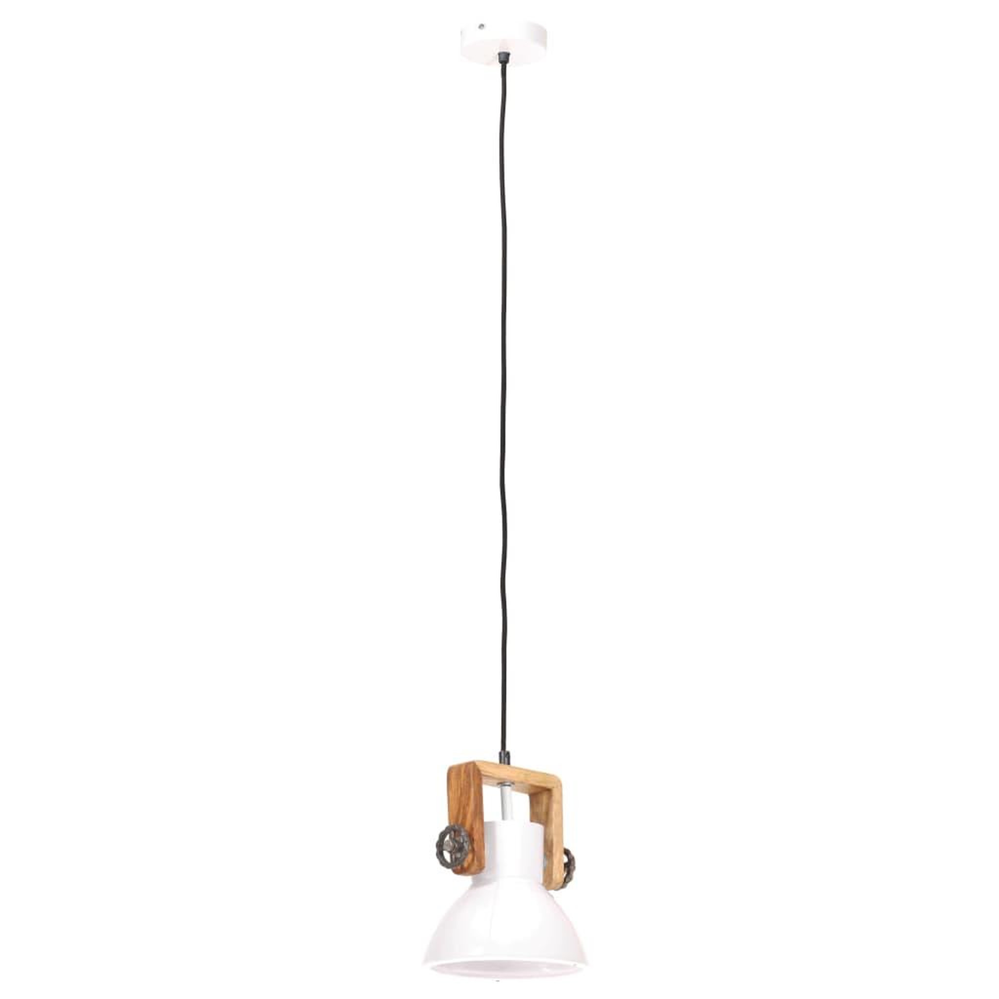 Voir la diapositive 5 : VIDAXL Lampe suspendue industrielle 25 W Blanc Rond 19 cm E27