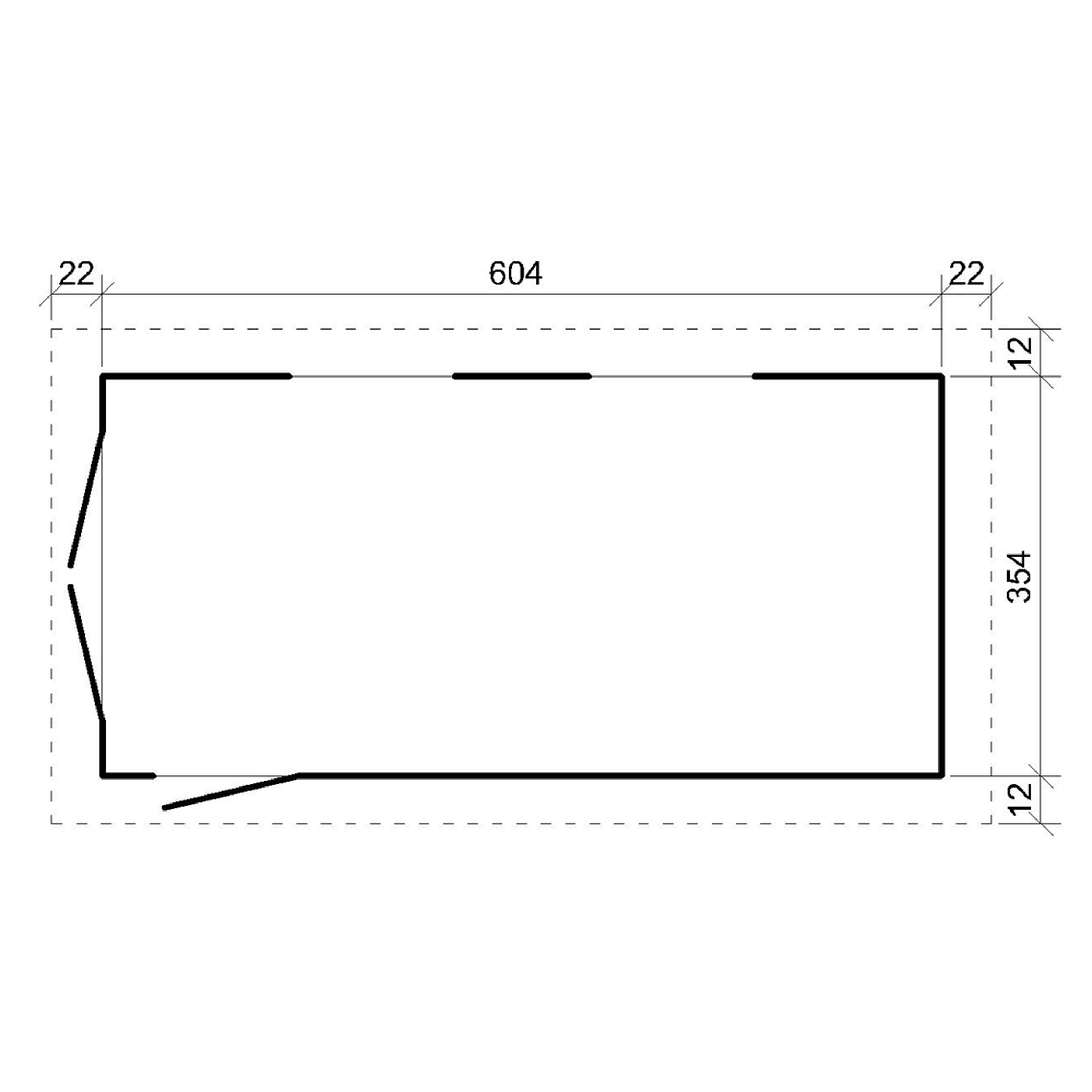 Voir la diapositive 5 : TIMBELA Garage qualité premium 21 m²- l378xl648 cm construction en panneaux lp smartsidem992b