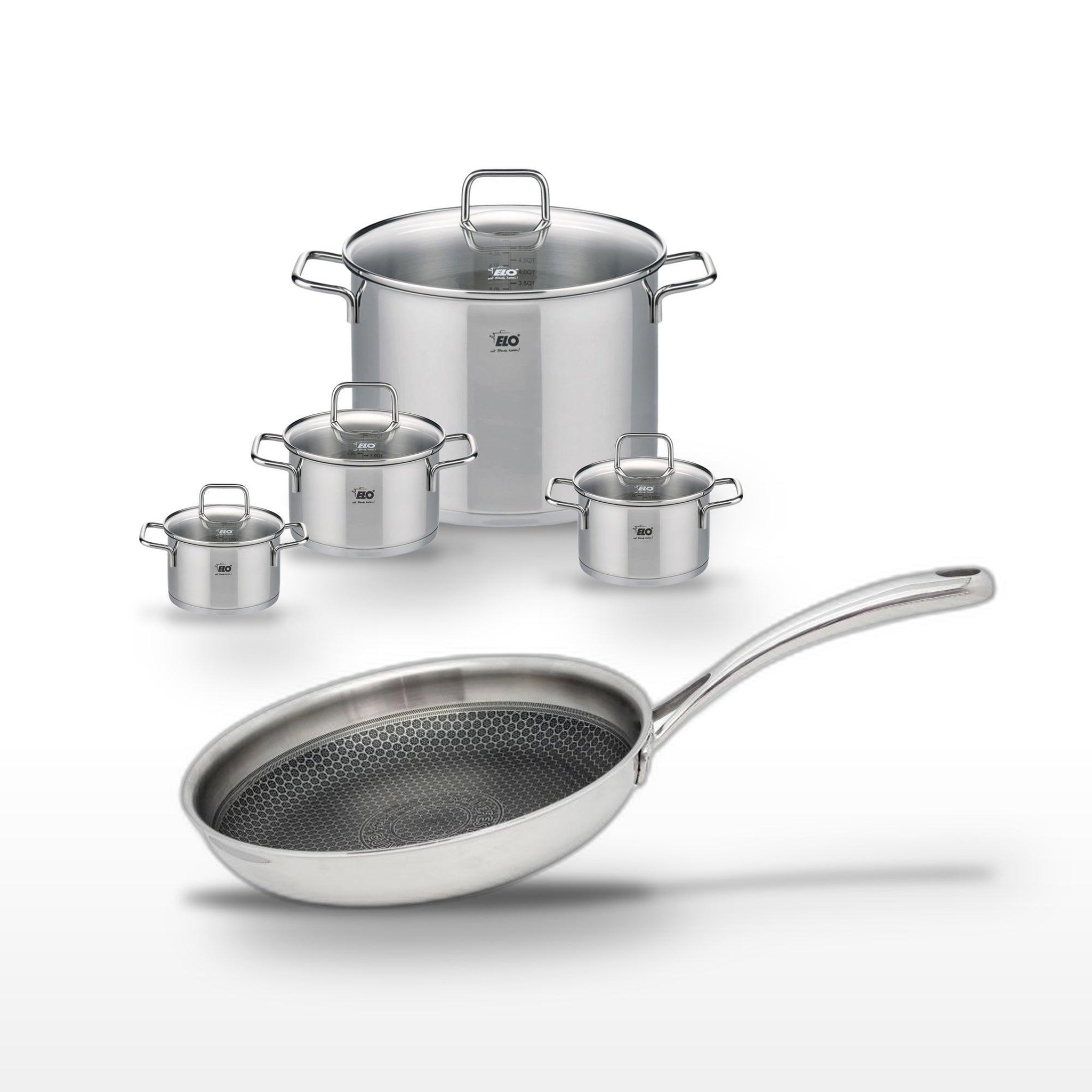 ELO Lot 4 faitouts elo relief evolution & poêle 24cm