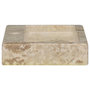 Voir la diapositive 5 : VIDAXL Lavabo mural creme 38x24x6,5 cm marbre