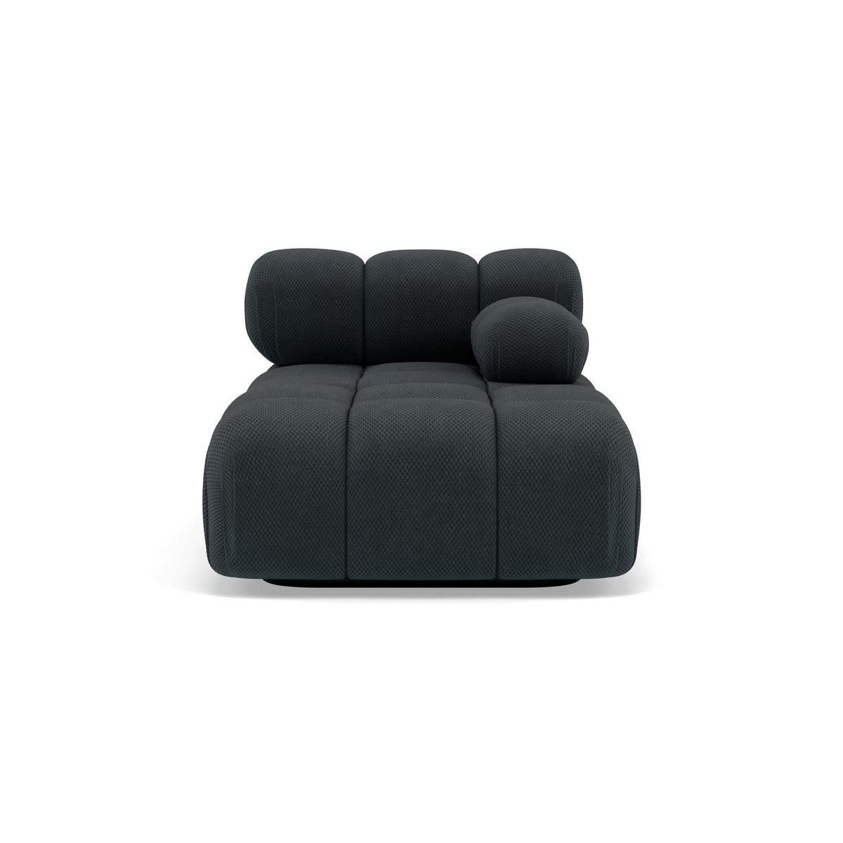 LISA DESIGN Ruby - module d'assise méridienne droite en velours texturé