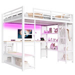 MERAX Lit mezzanine. Coloris disponibles : Blanc