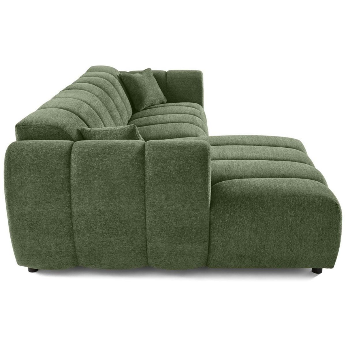 LISA DESIGN Curtis - canapé d'angle gauche 4 places en tissu texturé