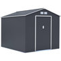 Voir la diapositive 1 : Habitat et Jardin Abri de jardin métal  Vegas  - 12.98 m² - Gris