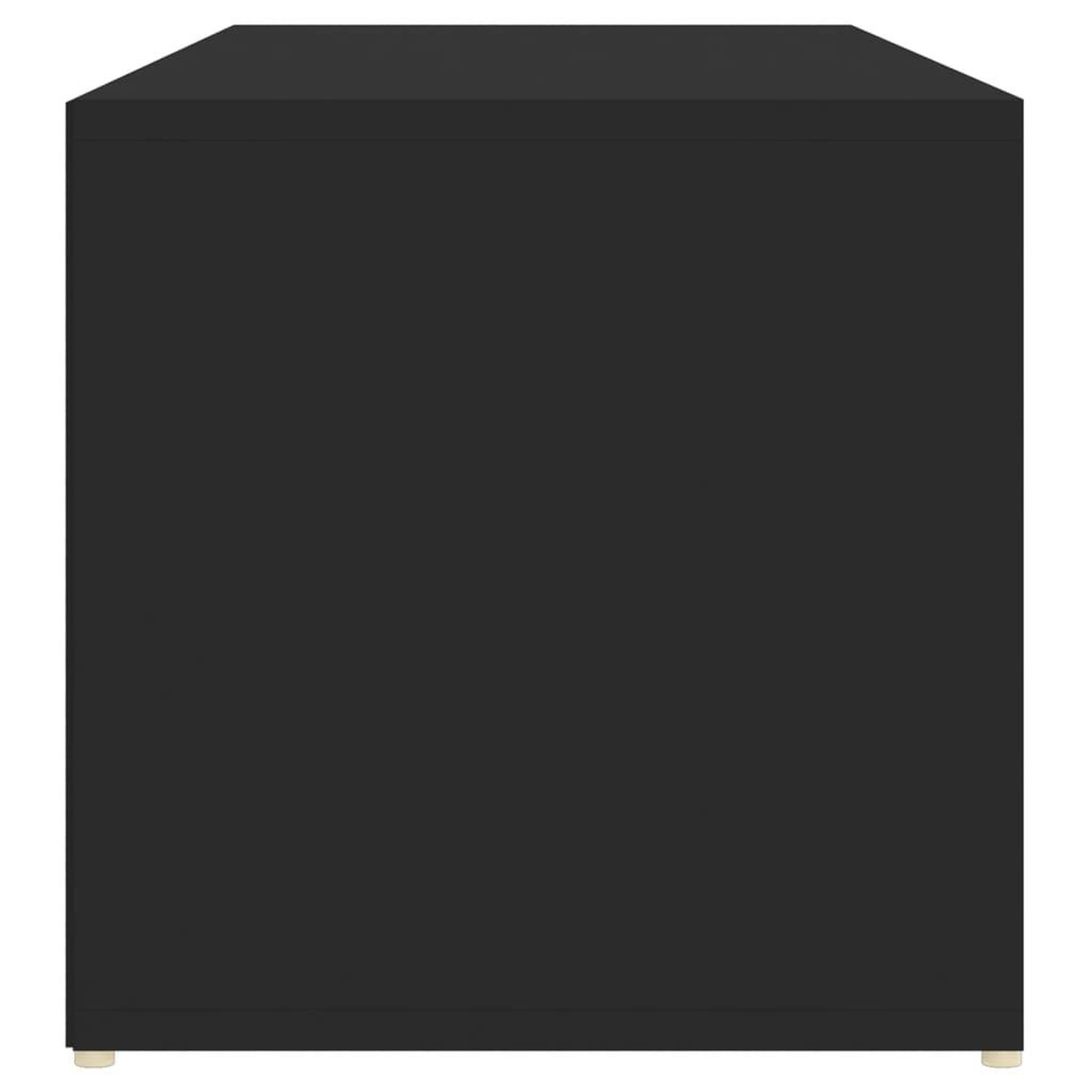 Voir la diapositive 5 : VIDAXL Banc a chaussures Noir 105x35x35 cm Agglomere