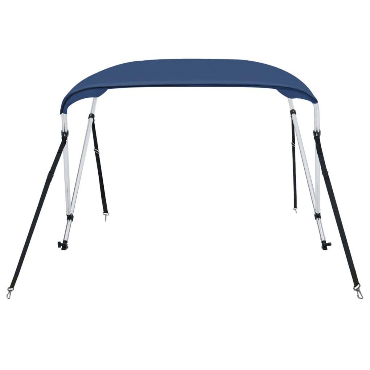 VIDAXL Auvent bimini a 2 arceaux Bleu marine 180x130x110 cm