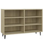 Voir la diapositive 2 : VIDAXL Buffet chene sonoma 103,5x35x70 cm bois d'ingenierie