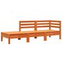 Voir la diapositive 2 : VIDAXL Canape de jardin 3 places cire marron bois de pin massif