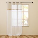 Paris Prix Rideau Voilage à Œillets  Louane  140x240cm Naturel