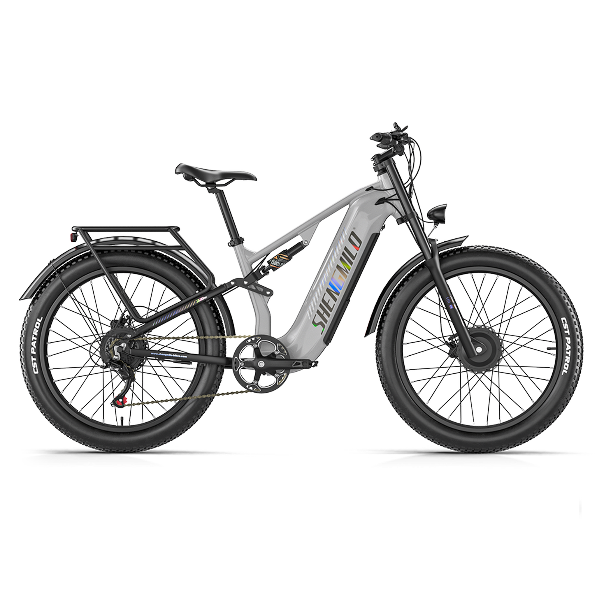 SHENGMILO Vélo électrique tout-terrain shengmilo s600pro , double moteur, 48v 25ah, gris