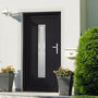 Voir la diapositive 1 : VIDAXL Porte d'entree anthracite 98x208 cm PVC