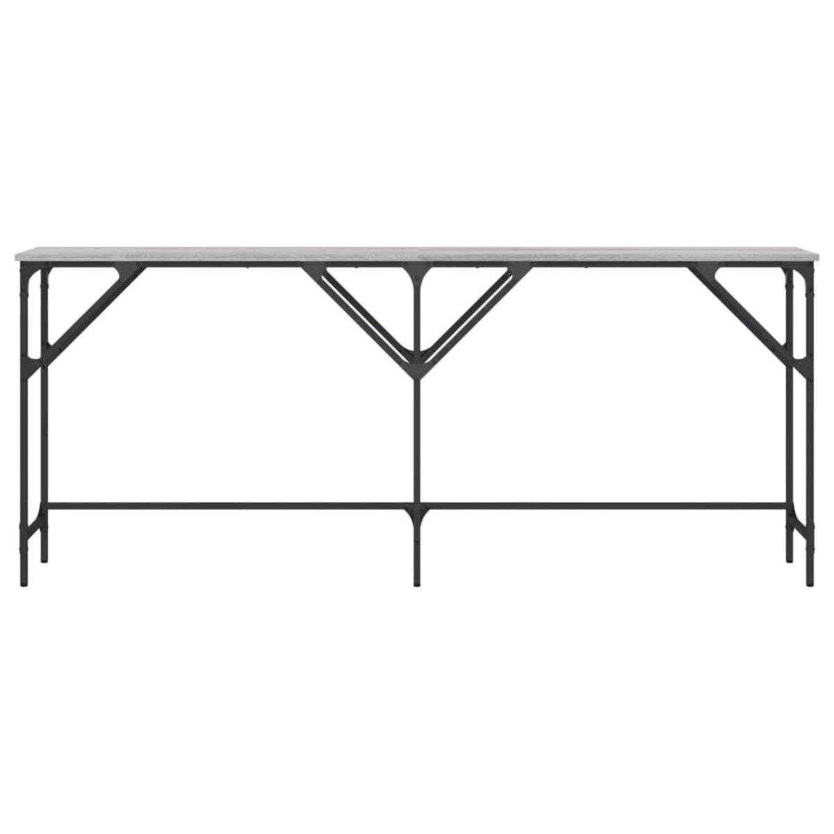 VIDAXL Table console sonoma gris 180x29x75 cm bois d'ingenierie