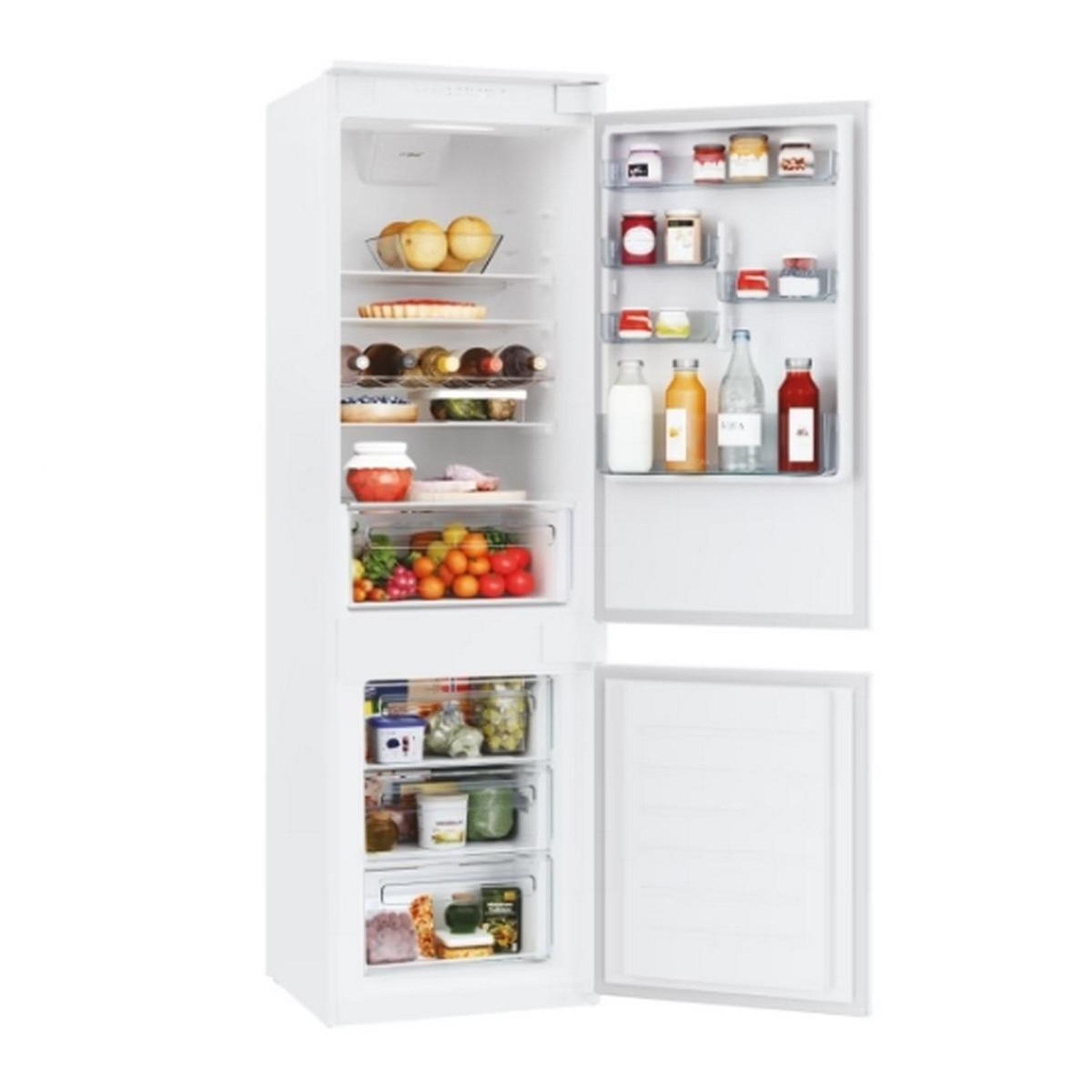 Voir la diapositive 4 : Candy Réfrigérateur combiné encastrable à glissières 268l - cnbql3518ev