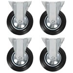 VIDAXL Roulettes fixes 4 pcs 160 mm
