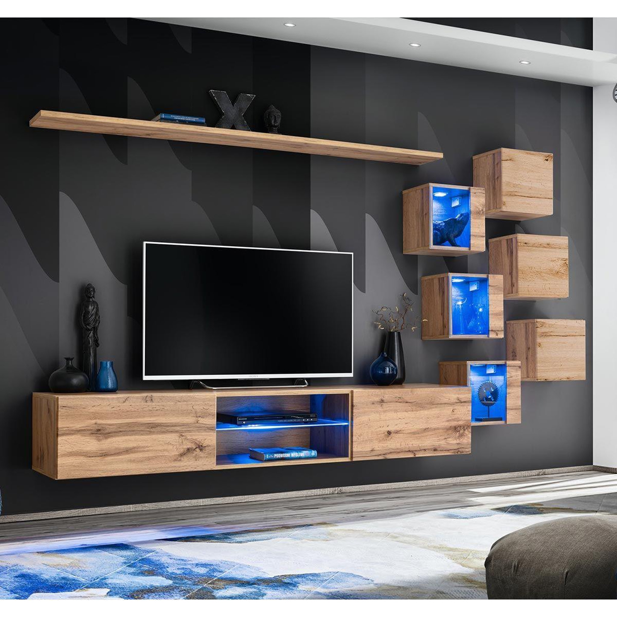 Paris Prix Ensemble meuble tv  switch xxi  260cm naturel