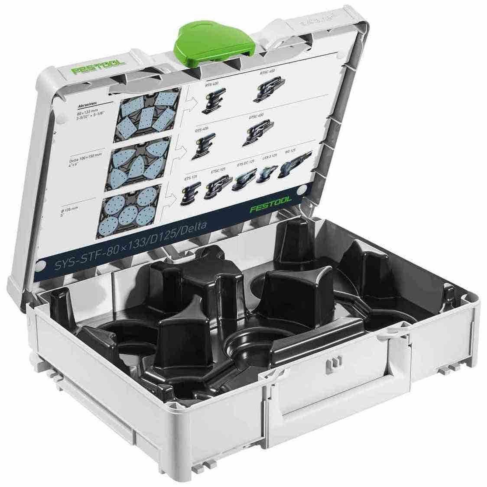 FESTOOL Systainer³ sys-stf-80x133/d125/delta - rangement abrasifs 80x133 d125 delta 100x150