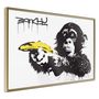 Voir la diapositive 1 : Paris Prix Affiche Murale Encadrée  Banksy Banana Gun I