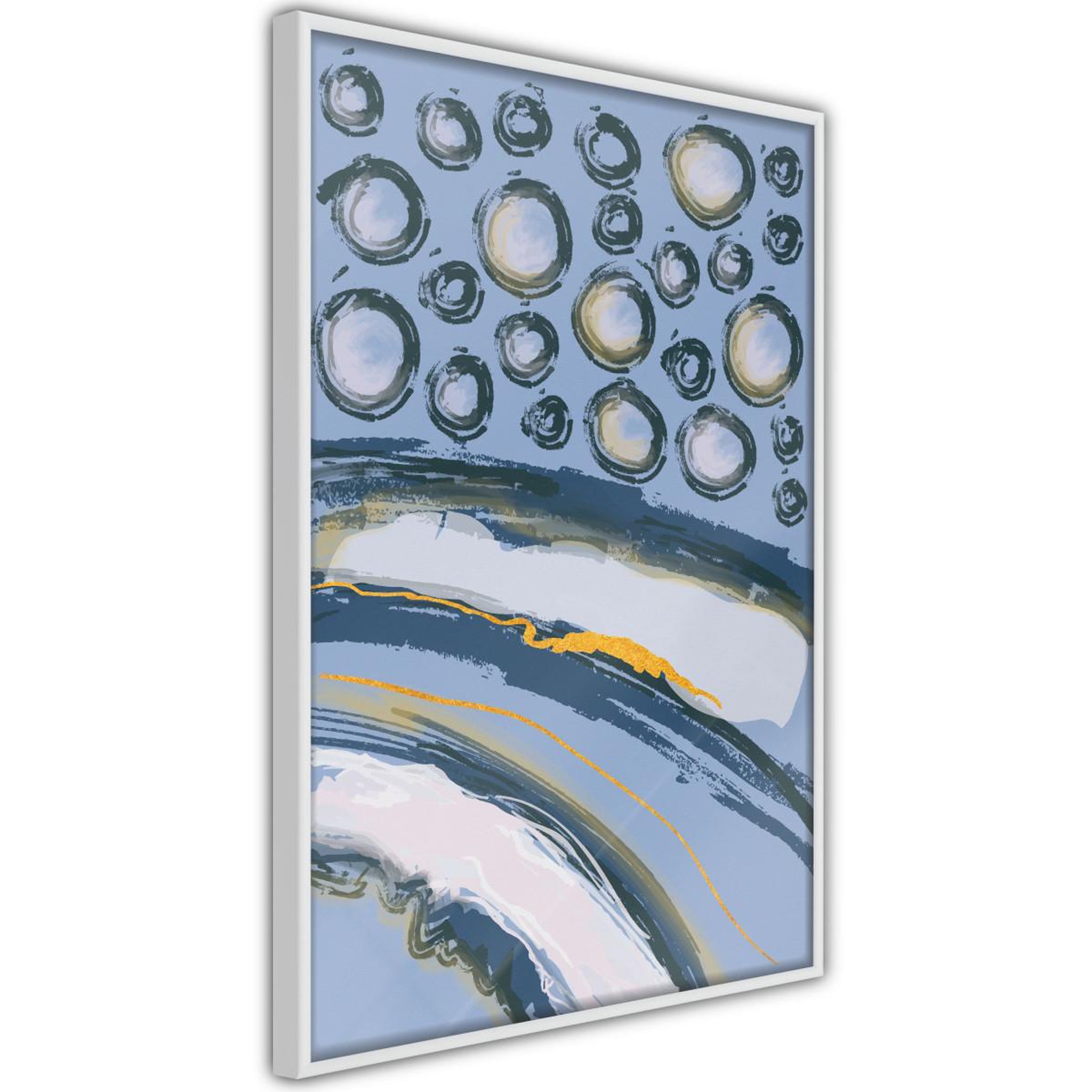 Paris Prix Affiche murale encadrée  rain on the highway