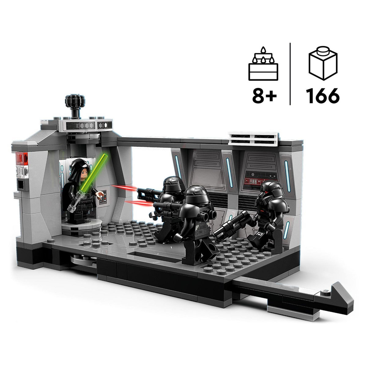 LEGO Star Wars 75324 L&rsquo;Attaque des Dark Troopers, Jouet Mandalorian à Construire Avec Minifigure Luke Skywalker et Son Sabre Laser