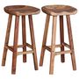 Voir la diapositive 5 : VIDAXL Tabourets de bar lot de 2 bois d'acacia massif