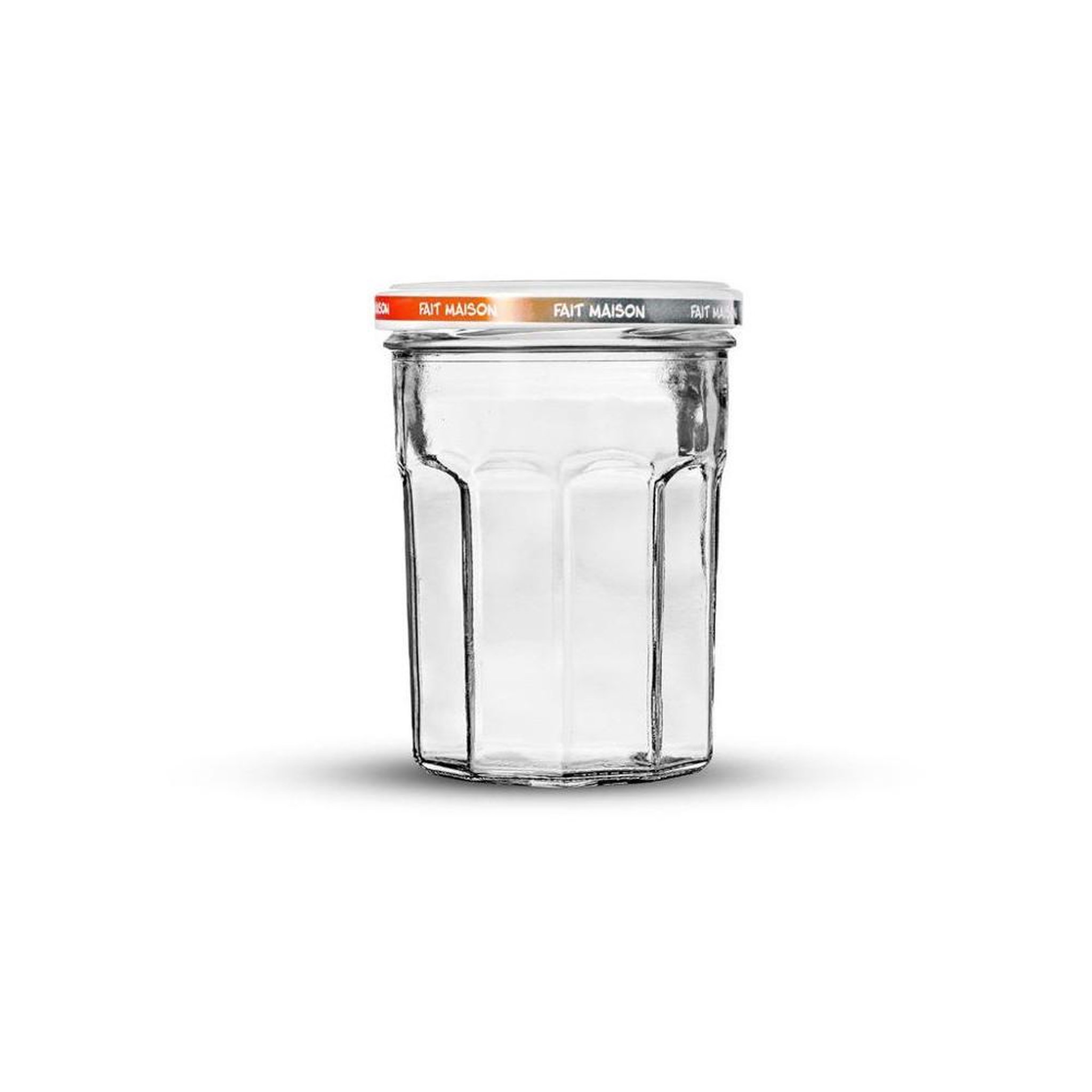 Voir la diapositive 2 : LE PRATIQUE Lot de 6 pots confiture en verre 385 ml ø82 mm avec couvercles métal twist-off décorés