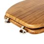 Voir la diapositive 3 : FIVE Abattant WC en bois  Acacia  46cm Naturel