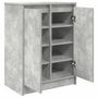 Voir la diapositive 5 : VIDAXL Armoire a chaussures gris beton 57x34x76 cm bois d'ingenierie
