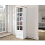 Voir la diapositive 5 : BEST MOBILIER Francesco - vitrine - effet bois et blanc - 2 tiroirs et 1 porte - 201 cm